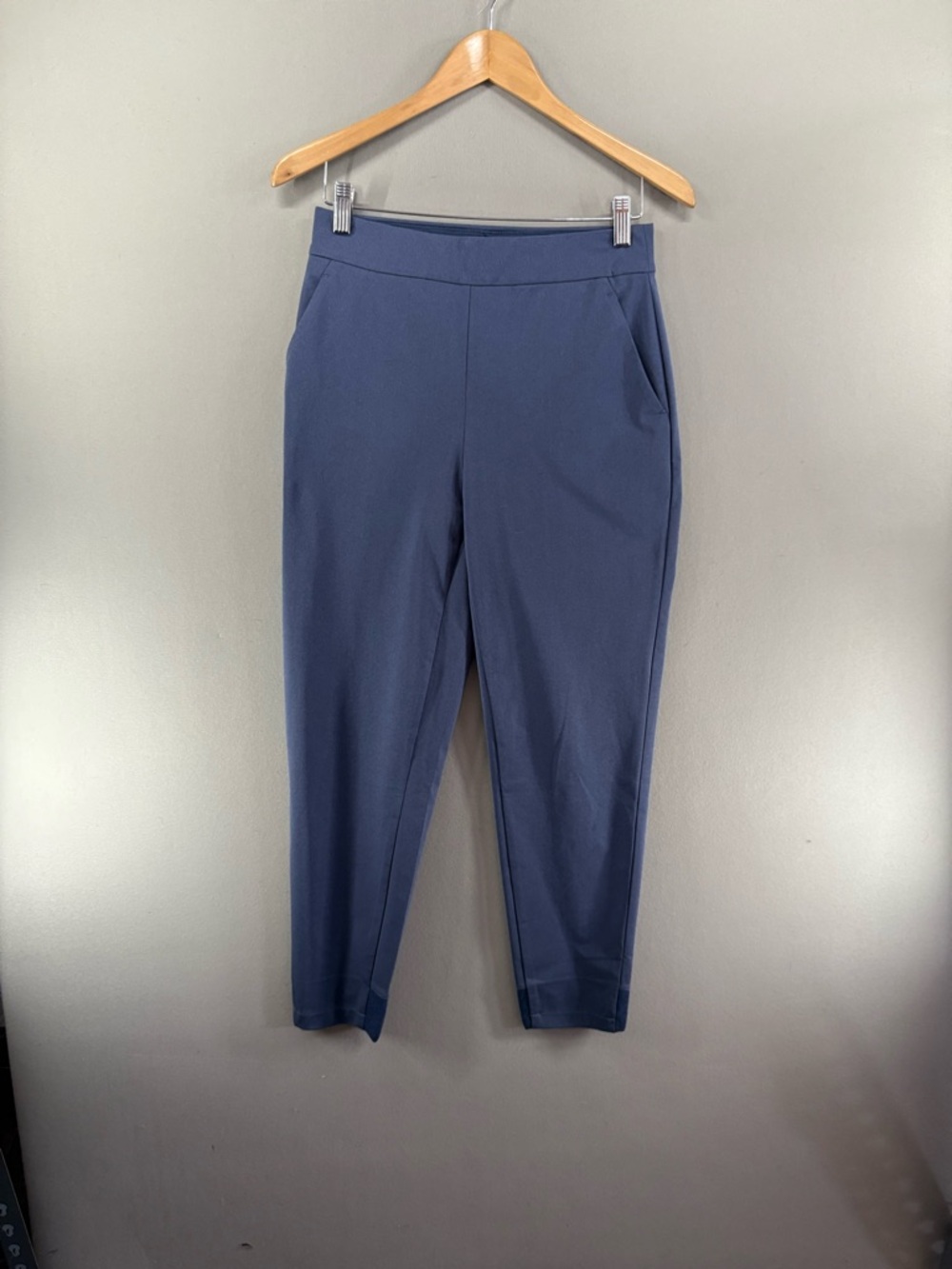 Ministry of Supply 2 Blue Pull On Drawstring Elastic Waist Pants Stretch Comfort